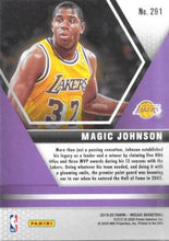 将图片加载到图库查看器,2019-20 Panini Mosaic Silver Magic Johnson #291 Los Angeles Lakers