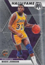 将图片加载到图库查看器,2019-20 Panini Mosaic Silver Magic Johnson #291 Los Angeles Lakers