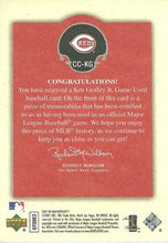 将图片加载到图库查看器,2007 Ud Masterpieces Captured On Canvas Ken Griffey #Jr Cc-kg Cincinnati Reds