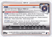 تحميل الصورة إلى عارض المعرض، 2020 بومان كروم جيريمي بينا RC #BCP-61 ASTROS 1ST