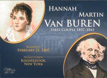 Load image into Gallery viewer, 2008 Topps Update & Highlight First Couples Martin Van Buren, Hannah Van Buren #FC-8