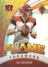 Load image into Gallery viewer, 2020 PANINI PHOENIX JOE BURROW ROOKIE FLAME THROWERS #28 RC