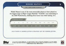 تحميل الصورة إلى عارض المعرض، 2020 Topps Hideki Matsui #9 نيويورك يانكيز