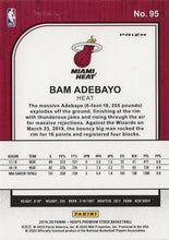 Load image into Gallery viewer, 2019-22 Hoops Premium Stock Bam Adebayo Silver Mojo Prizm #95 Miami Heat