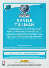 将图片加载到图库查看器,2020-21 Panini Donruss  Xavier Tillman #218 Memphis Grizzlies