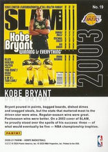 将图片加载到图库查看器,2020-21 Panini Hoops Slam Kobe Bryant  #19 LA Lakers HOF Legend