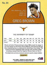 تحميل الصورة إلى عارض المعرض، 2021 Panini Chronicles Hoops Retro Greg Brown III 64 Texas Longhorns