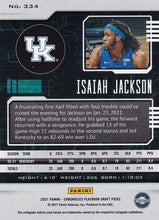 تحميل الصورة إلى عارض المعرض، دليل اختيارات مسودة Panini Chronicles لعام 2021 Isaiah Jackson #334 Kentucky Wildcats