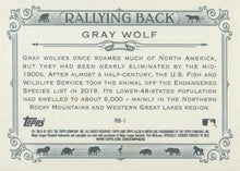 Load image into Gallery viewer, 2021 Topps Allen & Ginter's Rallying Back Gray Wolf #RB-1