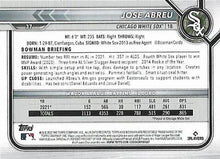 Load image into Gallery viewer, 2022 Bowman Jose Abreu #37 Chicago White Sox