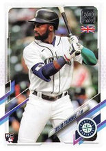 将图片加载到图库查看器,2021 Topps UK Edition Taylor Trammell RC #2 Seattle Mariners