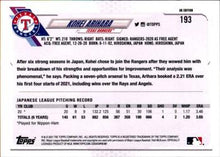 تحميل الصورة إلى عارض المعرض، 2021 إصدار Topps UK، Kohei Arihara RC #193 تكساس رينجرز