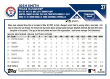 Load image into Gallery viewer, 2023 Topps Josh Smith Rookie #37 Texas Rangers