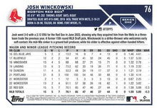 Load image into Gallery viewer, 2023 Topps Josh Winckowski Rookie #76 Boston Red Sox