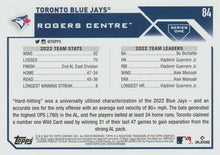 Load image into Gallery viewer, 2023 Topps Toronto Blue Jays® Team Card #84 Toronto Blue Jays
