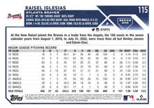 Load image into Gallery viewer, 2023 Topps Raisel Iglesias #115 Atlanta Braves