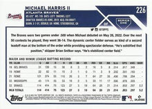 Load image into Gallery viewer, 2023 Topps Michael Harris II Rookie #226 Atlanta Braves