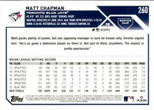 Load image into Gallery viewer, 2023 Topps Matt Chapman #260 Toronto Blue Jays