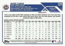 Load image into Gallery viewer, 2023 Topps Mark Canha #329 New York Mets