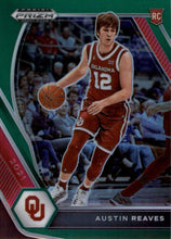 Load image into Gallery viewer, 2021 Panini Prizm Draft Pick Green  #49 Austin Reaves - Oklahoma Sooners