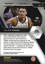 Load image into Gallery viewer, 2021 Panini Prizm Jalen Suggs Rookie Silver Prizms #3 Gonzaga Bulldogs