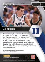 Load image into Gallery viewer, 2021 Panini Prizm Draft Pick Red White & Blue #96 JJ Redick - Duke Blue Devils
