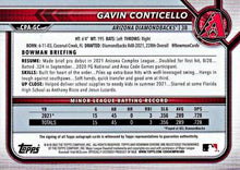 将图片加载到图库查看器,2022 1st Bowman Chrome Gavin Conticello Speckle Refractor Prospect Auto #/299
