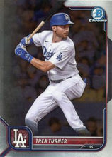 Load image into Gallery viewer, 2022 Bowman Chrome Trea Turner #43 Los Angeles Dodgers