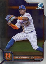 Load image into Gallery viewer, 2022 Bowman Chrome Francisco Lindor #73 New York Mets