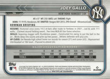 Load image into Gallery viewer, 2022 Bowman Chrome Joey Gallo #79 New York Yankees
