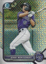 将图片加载到图库查看器,2022 Topps Bowman Chrome Prospects Mojo Refractor Benny Montgomery BCP-73