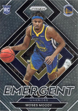 Load image into Gallery viewer, 2021-22 Panini Prizm Emergent Moses Moody #16 Golden State Warriors
