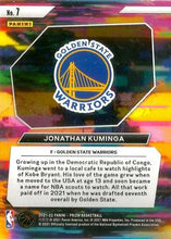 Load image into Gallery viewer, 2021-22 Panini Prizm Instant Impact #7 Jonathan Kuminga Golden State Warriors