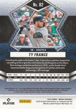 将图片加载到图库查看器,2022 Panini Mosaic Ty France Base Silver Prizm #82 Seattle Mariners