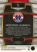 تحميل الصورة إلى عارض المعرض، 2021-22 Panini Select Montrezl Harrell Blue Prizm #52 Washington Wizards