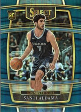 تحميل الصورة إلى عارض المعرض، 2021-22 Panini Select Santi Aldama Rookies Blue Prizm 64 Memphis Grizzlies