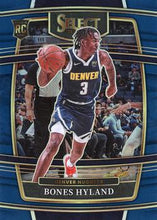 Load image into Gallery viewer, 2021-22 Panini Select Bones Hyland Rookies Blue Prizm 79 Denver Nuggets