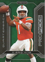 将图片加载到图库查看器,2022 Pro Pick Premium #PP-8 - D'Eriq King - Miami Hurricanes