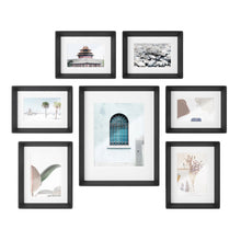 Load image into Gallery viewer, Umbra Gallery Photo Frames 7 Piece - BLACK