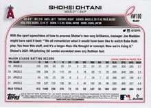 将图片加载到图库查看器,2022 Topps Holiday Shohei Ohtani Image Variation SP Santa Angels HW100