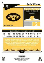 تحميل الصورة إلى عارض المعرض، 2022 Panini Classic Silver Prizm Zach Wilson #75 New York Jets