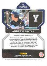 تحميل الصورة إلى عارض المعرض، اختيار فريق Panini Prizm Draft لعام 2022 Andrew Pintar #138 BYU Cougars