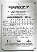 Load image into Gallery viewer, 2022 Topps Bowman Platinum Giancarlo Stanton #61 New York Yankees