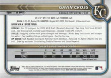 将图片加载到图库查看器,Gavin Cross 2022 Bowman Draft Chrome Sapphire 1st Bowman #BDC-6 Royals