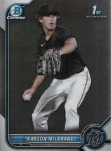 Load image into Gallery viewer, 2022 Bowman Chrome Refractor & Sapphire Baseball Cards #BDC1-195
