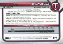 将图片加载到图库查看器,2022 Bowman Chrome Sapphire Bryan Acuna Photo VARIATION SSP BCP-151