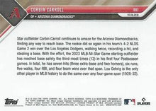 Load image into Gallery viewer, Corbin Carroll 25/25 2023 MLB TOPPS NOW® Card 981 - PR: 1645
