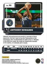 Load image into Gallery viewer, 2022-23 Panini Donruss Anthony Edwards #96 Minnesota Timberwolves