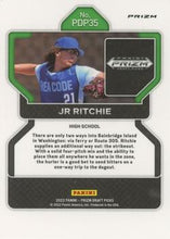 Load image into Gallery viewer, 2022 Panini Prizm Draft Pick JR Ritchie Neon Pink Velocity Prizms #35 High School