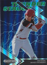 تحميل الصورة إلى عارض المعرض، اختيار فريق Panini Prizm Draft لعام 2022 Mikey Romero Thunderstruck #TH-MR High School